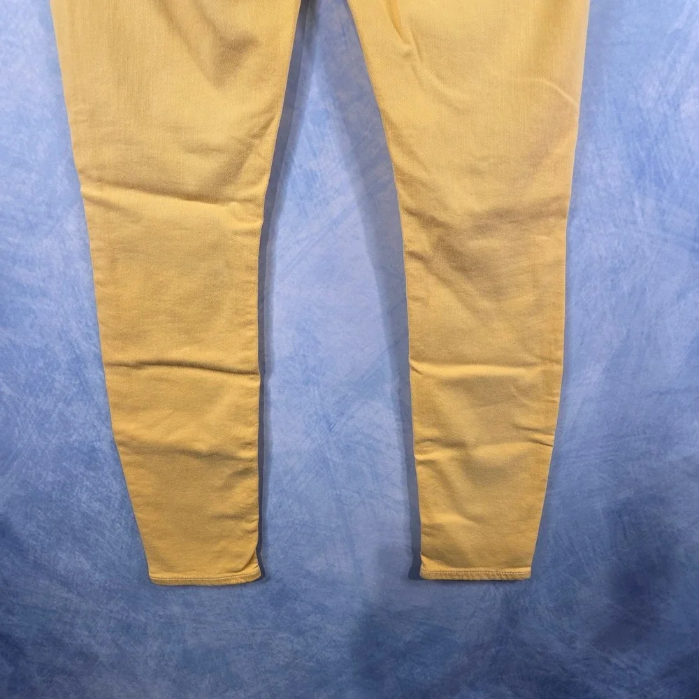 Jen7 by 7 For‎ All Mankind Ankle Skinny Jeans Yellow Size 2 JS522187 SNOW